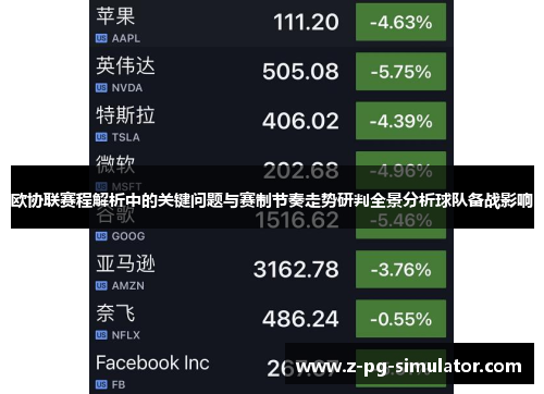 欧协联赛程解析中的关键问题与赛制节奏走势研判全景分析球队备战影响